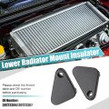 X Autohaux 1 Pair Upper Left And Right Radiator Bracket For Volvo S60 2 0l 4 Cylinder Turbo 2014-2018 No 30723366 30723367