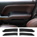Rt-tcz For Silverado Door Inner Handler Armrest Trim Cover Soft Carbon Fiber Interior Accessories Chevrolet Gmc Sierra 