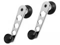 Window Crank Handle Set Of 2 Chrome With Black Knob For 1968-1978 Volkswagen Beetle 