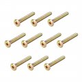 M8x55mm Phillips Head Machine Screws Zinc Plated Cross Screw Leather Fasteners Bolts For Account Book Full Thread Carbon Steel 