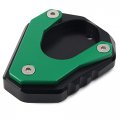 Gzyf Foot Stand Side Extension Enlarge Plate For Kawasaki Ninja 400 Versys650 Klx250 Green