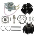 Carburetor Cylinder 50cc Piston Ring Gaskets Top End Kit Replacement For Pw 50 Pw50 Y-zinger Y Zinger 1981-2023