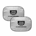 Ipick Image For Jeep Cherokee Universal Fit Dual Panels 2 Of 28 W X 24 L Easy Folding Windshield Sun Shade