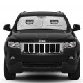 Ipick Image For Jeep Cherokee Universal Fit Dual Panels 2 Of 28 W X 24 L Easy Folding Windshield Sun Shade