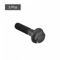 Uxcell Metric M10x45mm Hex Flange Bolts 3pcs 10 9 Grade Carbon Steel Hexagon Head Screws