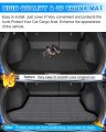Cartist Cargo Liner Custom Fit For Honda Hr-v Hrv 2016-2022 Awd Models All Weather Rear Trunk Mat High Side Waterproof Black