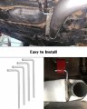 4 Pcs Universal Exhaust Hanger Rods 9 5 Long 90 Degree Bent Steel