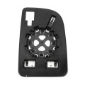 Car Rearview Left Driver Side Upper Part Mirror Glass Replacement W Backing Plate Convex Heated White For Mercedes Sprinter