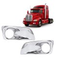 Fog Light Bezel Pair For 2008 2015 Kenworth T660 Replacement N181002200 N181002200r Chrome Silvery Lamp Cover Trim Driver And 