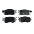 085-1746 Premium Asm Ceramic Front Brake Pads Precision Cut With Bonded Shims For Noise Reduction Post Cured No Break In Period 