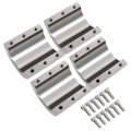 Hecasa Split Collar Tube Clamp Compatible With 1-5 8 Inch Od Utv Roll Bar Clamps Weldable Bolt On Cage Mounts 2 Pcs