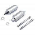 Httmt- Chrome Spike Frame Slider Crash Protection Compatible With 1999-2007 Hond Cbr 600 F4 F4i P N Mt290-020-cd