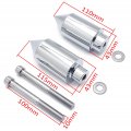Httmt- Chrome Spike Frame Slider Crash Protection Compatible With 1999-2007 Hond Cbr 600 F4 F4i P N Mt290-020-cd
