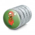 A Scooby Christmas Tire Rim Wheel Aluminum Valve Stem Caps