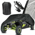 Utility Vehicle Cover For Maverick X3 Max Rs Turbo R 2018 2020 Waterproof 300d Oxford Cloth 110 52 60 0 X 64 3 In Black