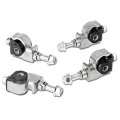 Auto Dynasty Front Upper Control Arm Adjustable Camber Bushing Kit For Accord Civic Del Sol Prelude Integra Steel Alloy Silver 
