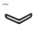 Uxcell Adjustable Corner Code 4pcs 58x58mm Stainless Steel 90-degree L-shape Brace For Fixed Furniture Shelf Bed Table