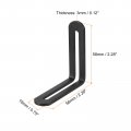 Uxcell Adjustable Corner Code 4pcs 58x58mm Stainless Steel 90-degree L-shape Brace For Fixed Furniture Shelf Bed Table