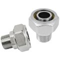 2pcs 3 4a Stight Air Line Fittings A Tubing X 1 2 A Male Npt Threads Adapter Seal Taped Needed 