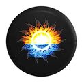 Tribal Sunset Sunrise Waterfront Tire Cover Black 35 In 