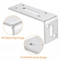 Uxcell L Corner Braces 2pcs 80x30x40mm Stainless Steel Galvanized Adjustable Code 90 Degree Slotted Angle Bracket For Furniture