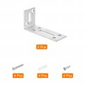 Uxcell L Corner Braces 2pcs 80x30x40mm Stainless Steel Galvanized Adjustable Code 90 Degree Slotted Angle Bracket For Furniture