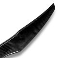 V-style Rear Car Trunk Lid Spoiler Compatible With Audi A4 Quattro Sedan 2017-2021 Glossy Black Carbon Fiber