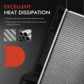 A-premium Engine Coolant Radiator Assembly Compatible With Nissan Sentra 2013 2014 2015 2016 2017 2018 2019 L4 1 8l