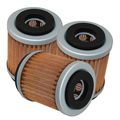 Caltric 3 Pack Oil Filter For Yamaha Bear Tracker 250 Yfm250 2wd Yfm-250 1999 2000 2002 