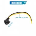 Uxcell 4pcs T10 Motorcycle Light Socket Connector Wire Harness Extension Led Wedge Holder Adapter Universal Replacement