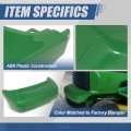 3-pieces Factory Style Front Bumper Compatible With John Deere 325 335 345 355d Gx325 Gx335 Gx345 Gx355 Bare Green
