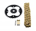 Fits Honda Trx250r 250r 520-88 Gold O Ring Chain Sprocket Black 13 36