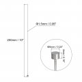 Uxcell Straight Ejector Pins 1 5mm 16 Dia 65mn Steel Round Tip Punch 250mm 10 Long For Mechanical Maintenance 10pcs