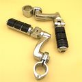 Chrome Regular Footrest Foot Pegs With 1 25 Clamps For Suzuki Vl1500 Vl800 Vz800 Vl125 Vl250 Vs1400 Vz1500 Intruder M800 C800 