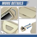 Factory Style Sun Visor Sunshade With Vanity Light And Mirror Compatible Altima Lighted Models 13-18 Driver Left Side Beige
