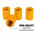 The Flash Supergirl Logo Valve Stem Caps For Tire Rim Wheel Aluminum Yellow