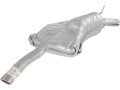 Rear Muffler With Chrome Finisher Curved Exit T-line For 1999-2009 Saab 9-5 2 3l 4-cylinder Turbo 