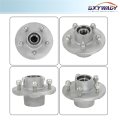 Pre Assembled 5 On 4 In Galvanized Trailer Hub Kit Replacement For 3500 Lbs 84 Spindle With Bearing 3 Piece Set