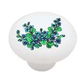 Berry Bush Decorative High Gloss Ceramic Drawer Knob 