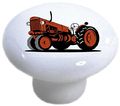 Vintage Tractor Ceramic Cabinet Drawer Pulls Knobs Set Of 4 
