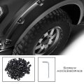 Universal Fender Flares Screw Bolt Hardware Kit Set For Car Models Black