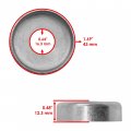 Caltric Rear Swingarm Cover Thrusts Compatible With Yamaha 2k6-22128-01-00 2k6221280100