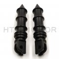 Httmt Mt096 Pa017x2 Spike Bamboo Footpegs Footrest Compatible With H-d 2018-2019 Breakout Fxbr 114 Fxbrs