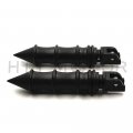 Httmt Mt096 Pa017x2 Spike Bamboo Footpegs Footrest Compatible With H-d 2018-2019 Breakout Fxbr 114 Fxbrs