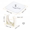 Uxcell Pvc Water Pipe Clamp Clips 10pcs Fit For 32mm 1-1 4 Od Tubing Hose Hanger Support U-shaped With Adhesive Gas