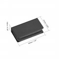 Uxcell 5-6mm Glass Door Magnetic Catch Latch Closures Abs Black With Clamp Set