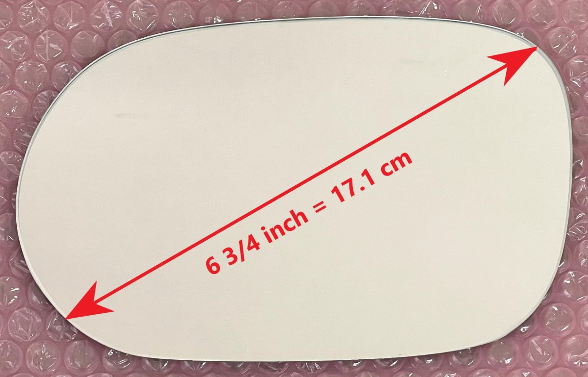 Mirror Glass With Full Size Adhesive For 2000-2006 Honda Insight Driver Side View Left Lh