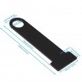 Qiilu Steel Ring Lock Helmet Strap D Stainless Motorcycle Universal For Honda Black