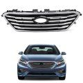 Munirater Front Bumper Chrome Grill Factory Style Grille Replacement For 2015-2016 Hyundai Sonata 