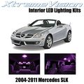 Xtremevision Mercedes Slk 2004-2011 10 Pieces Pink Premium Interior Led Kit Package Installation Tool 
